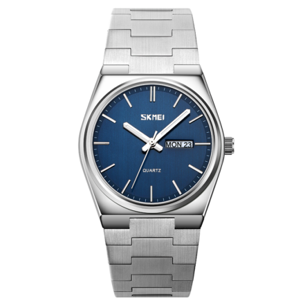 SKMEI 9288 Casual Quartz Stainless Steel Time Week Date Business Watch ...