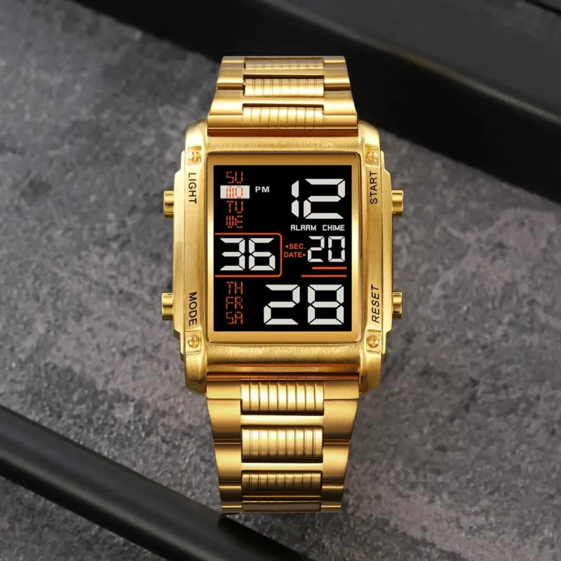 SKMEI 2206 golden black digital watch